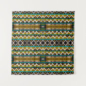 Boho herhaal. Geometrisch naadloos borduurwerk. De Wandkleed (Voorkant)