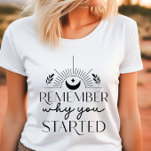 Boho Herinner Waarom Je Begon Motiverend Tri-Blend Shirt