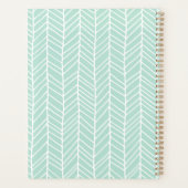 Boho Herringbone Mint Green Planner (Achterkant)