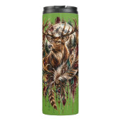 Boho hert, dromend van herten thermosbeker (Achterkant)