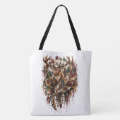 Boho hert, dromend van herten tote bag (Achterkant)