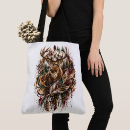 Boho hert, dromend van herten tote bag
