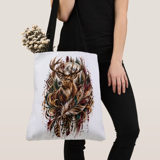 Boho hert, dromend van herten tote bag (Dichtbij)