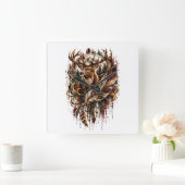 Boho hert, dromend van herten vierkante klok (Huis)