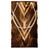 Boho hert op bijthout klein cadeauzakje (Achterkant)