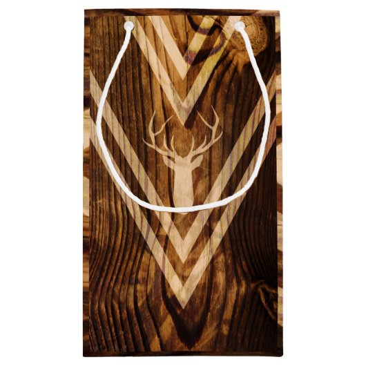 Boho hert op bijthout klein cadeauzakje (Achterkant)