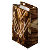 Boho hert op bijthout klein cadeauzakje (Voorkant Gekanteld)