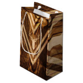 Boho hert op bijthout klein cadeauzakje (Achterkant Gekanteld)