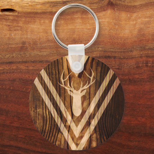 Boho hert op bijthout sleutelhanger (Voorkant)