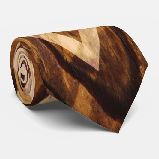 Boho hert op bijthout stropdas (Opgerold)