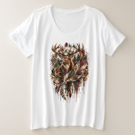Boho Herten, Dromen van Herten Grote Maat T-shirt