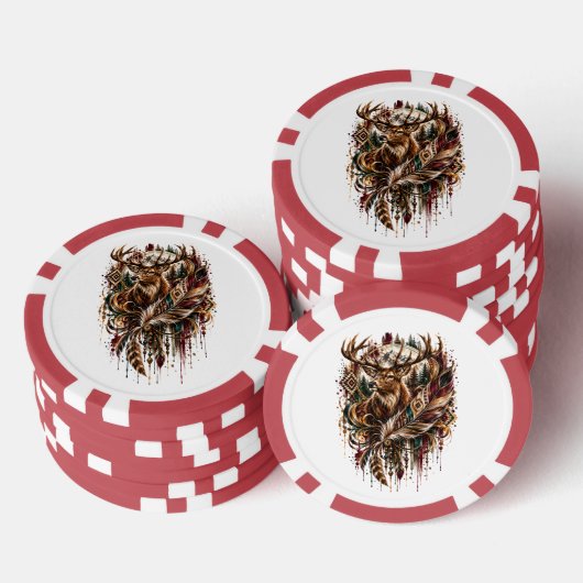 Boho Herten, Dromen van Herten Poker Chips (Opstapeling)
