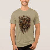 Boho Herten, Dromen van Herten Tri-Blend Shirt (Voorkant)