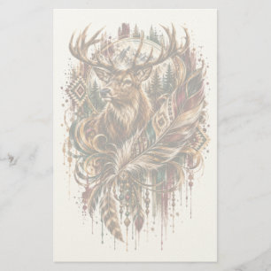 Boho Herten, Dromend van Herten Briefpapier