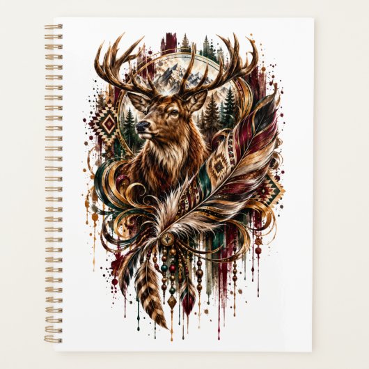 Boho Herten, Dromend van Herten Planner (Voorkant)