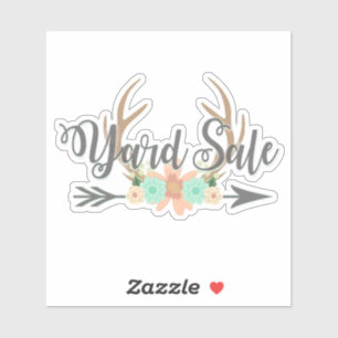 BOHO Herten Geweien Pijl Tuin Verkoop Sticker