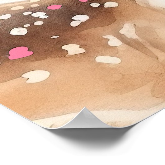 Boho hertenkwekerij poster (Hoek)