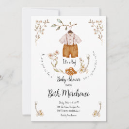 Boho Het is een Baby shower-uitnodiging. Kaart