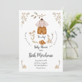 Boho Het is een Baby shower-uitnodiging. Kaart (Staand voorkant)