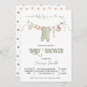 Boho Het is een Boy Baby Kleding Baby shower Kaart (Voorkant / Achterkant)