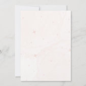 Boho Het is een Meisje Teddy Bear Roze Baby shower Kaart (Achterkant)