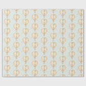 boho-heteluchtballon cadeaupapier (Vlak)