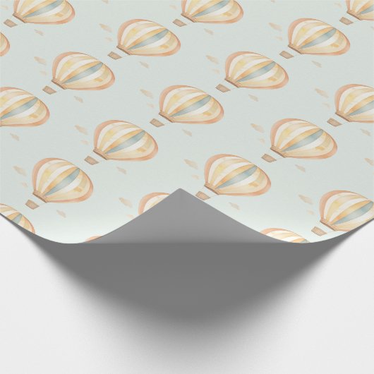 boho-heteluchtballon cadeaupapier (Hoek)