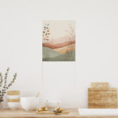 Boho Heuvels Poster (Keuken)