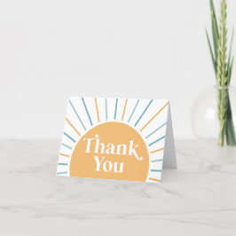 Boho Hier Komt de Zoon Baby Shower Bedankt
