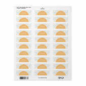 Boho Hier Komt de Zoon Baby Shower Etiket (Full Sheet)