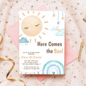 Boho Hier Komt De Zoon Zonneschijn Baby shower Jon Kaart