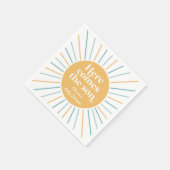 Boho Hier Komt de Zoon zonneschijn baby shower Servet (Hoek)