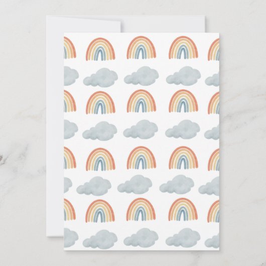 Boho hier komt het Son Boy Baby shower Kaart (Achterkant)