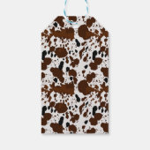 Boho Highland Koe Baby shower Dank u Label Cadeaulabel (Achterkant)