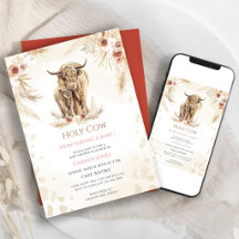 Boho Highland Koe Baby Shower