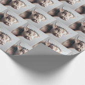 Boho Highland Koe Baby's Breath Kroon Cadeaupapier (Hoek)