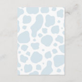 Boho Highland Koe Blue Pampas Boeken voor Baby Boy Informatiekaartje (Achterkant)