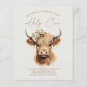 Boho Highland Koe Budget Kinderen Verjaardagsfeest (Voorkant)