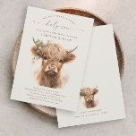 Boho Highland Koe Neutral Couples Baby shower Kaart<br><div class="desc">Boho Highland Koe Neutral Couples Baby shower Invitation. Klik op de knop Bewerken/personaliseren om dit ontwerp aan te passen.</div>