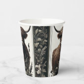 Boho Highland Koe Papieren Bekers (Links)