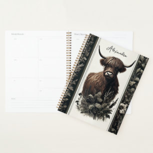Boho Highland Koe Planner