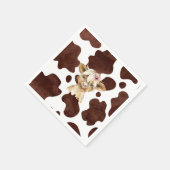 Boho Highland Koe print servetten (Hoek)