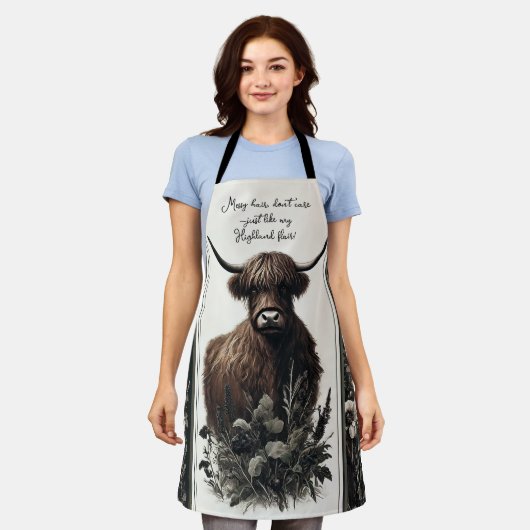 Boho Highland Koe Schort (Gedragen)