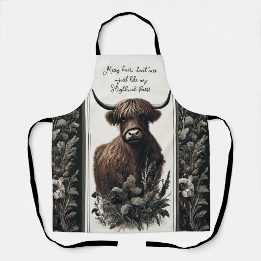 Boho Highland Koe Schort (Voorkant)