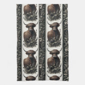 Boho Highland Koe Theedoek (Verticaal)