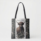 Boho Highland Koe Tote Bag (Voorkant)