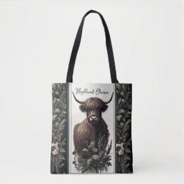 Boho Highland Koe Tote Bag