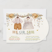 Boho Hij of Zij Kleding Neutraal Geslacht Onthulle Kaart (Voorkant)