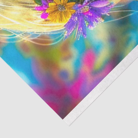 Boho Hippie Bloem Kind Chique Decoupage Tissuepapier (Detail)