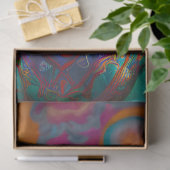 Boho Hippie Chic Groot Pet Levendige Kleur Decoupa Tissuepapier (Geschenk)